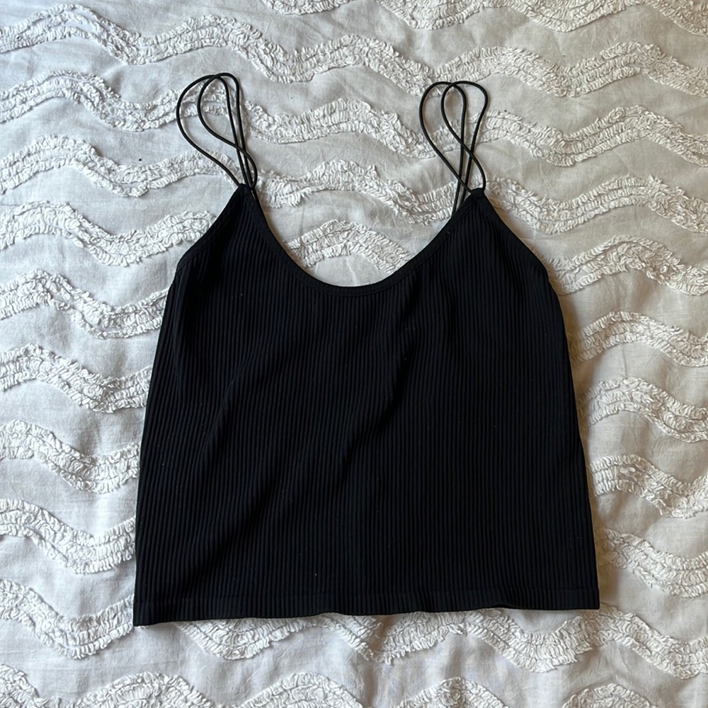 Black crop top